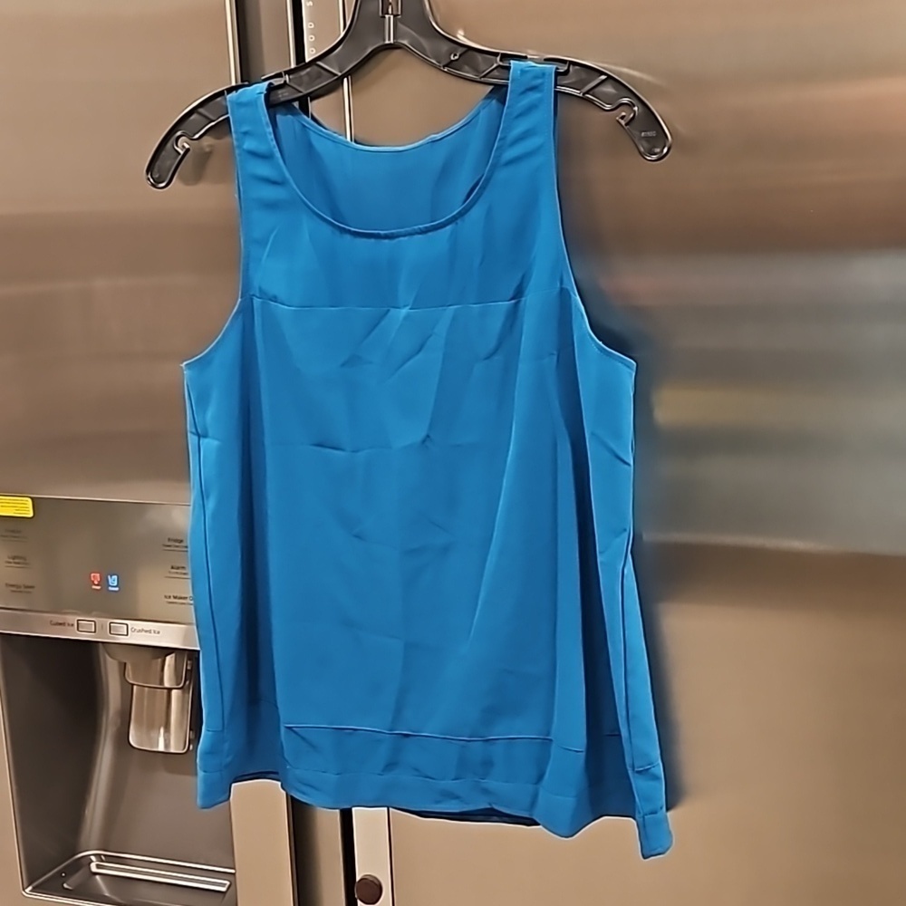 💕JACK BB DAKOTA💕 Sleeveless Blouse ~ Teal Blue Small S NWOT